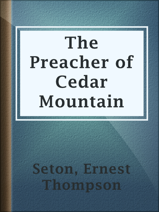 Cover image for The Preacher of Cedar Mountain